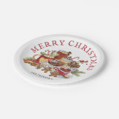 Assiettes En Carton Festive Sweet Traitements Joyeux Noël Vaisselle (Angle)