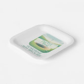 Assiettes En Carton Fête à thème de golf (Angulaire)