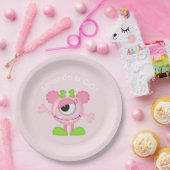 Assiettes En Carton Fête à thème Petit Monstre fille personnalisée (Fête)