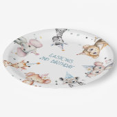 Assiettes En Carton Fête animaux mignonette safari garçon fête d'anniv (Angle)