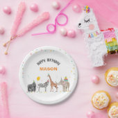 Assiettes En Carton Fête Animaux Safari Zoo Party Boy Wild Birthday