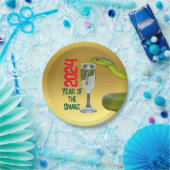 Assiettes En Carton Fête Année du serpent Nouvel An chinois (Fête)