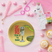 Assiettes En Carton Fête Année du serpent Nouvel An chinois (Fête)