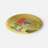 Assiettes En Carton Fête Année du serpent Nouvel An chinois (Angle)