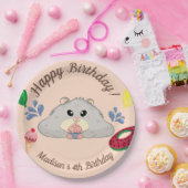Assiettes En Carton Fête Anniversaire de hamster (Fête)