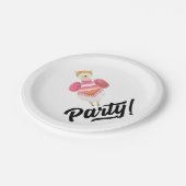 Assiettes En Carton Fête ! Aquarelle Llama (Angle)