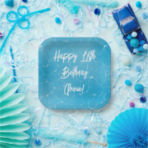 Fête au bord de la piscine Douze ans Suave Bleu d'