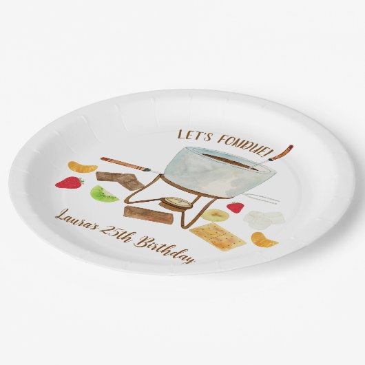 Assiettes En Carton Fête au chocolat (Angle)