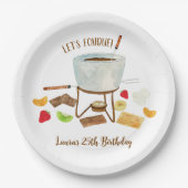 Assiettes En Carton Fête au chocolat (Devant)