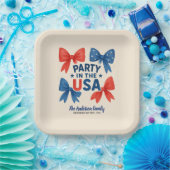 Assiettes En Carton Fête aux Etats-Unis 4 juillet patriotique Custom (Fête)