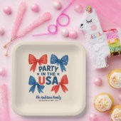 Assiettes En Carton Fête aux Etats-Unis 4 juillet patriotique Custom (Fête)