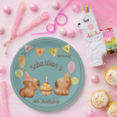 Assiettes En Carton Fête avec le Capybara (Fête)