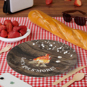 Assiettes En Carton Fête Bonfire, on s'en va plus