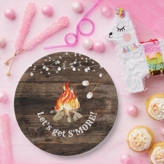 Assiettes En Carton Fête Bonfire, on s'en va plus (Fête)