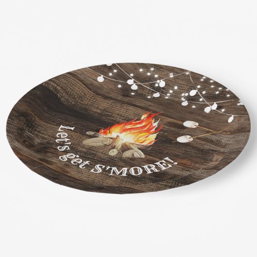 Assiettes En Carton Fête Bonfire, on s'en va plus (Angle)