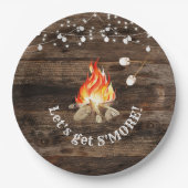 Assiettes En Carton Fête Bonfire, on s'en va plus (Devant)