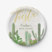 Assiettes En Carton Fête Cactus Taco À Propos de l'Amour Réception de (Devant)