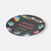 Assiettes En Carton Fête d'anniversaire à thème de Little Monster (Angle)