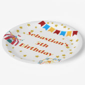 Assiettes En Carton Fête d'anniversaire à thème du carnaval personnali (Angle)