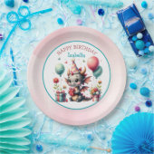 Assiettes En Carton Fête d'anniversaire à thème du dragon de fille (Fête)