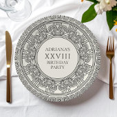Assiettes En Carton Fête d'anniversaire à thème Grèce antique ou Rome