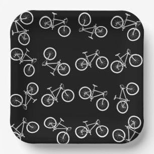 Assiettes En Carton Fête d'anniversaire à vélo