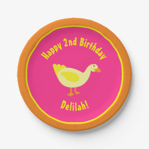 Assiettes En Carton Fête d'anniversaire animale de plaques à papier