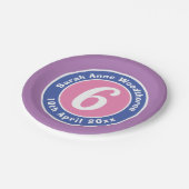 Assiettes En Carton Fête d'anniversaire avec âge (Angle)