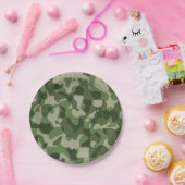 Assiettes En Carton Fête d'anniversaire Camo de l'armée (Fête)