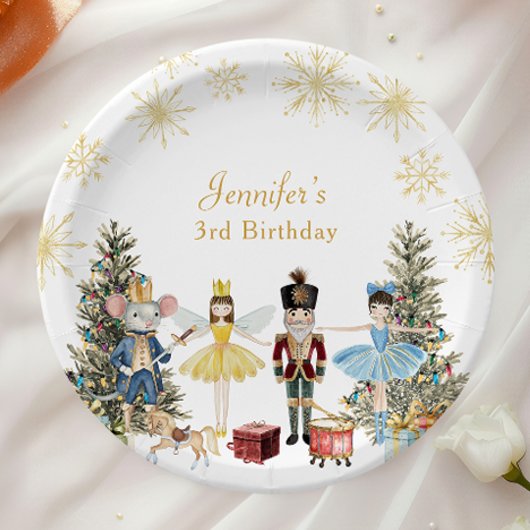 Assiettes En Carton Fête d'anniversaire Casse-Noisette