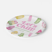 Assiettes En Carton Fête d'anniversaire Chill Pink Retro Popsicle (Angle)