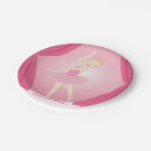 Assiettes En Carton Fête d'anniversaire de Ballerina (Angle)