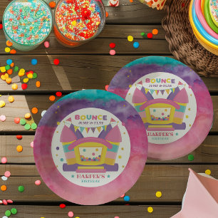 Assiettes En Carton Fête d'anniversaire de Bounce House