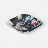 Assiettes En Carton Fête d'anniversaire de Bulldog (Angulaire)