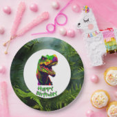 Assiettes En Carton Fête d'anniversaire de Dino-Mite (Fête)