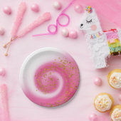 Assiettes En Carton Fête d'Anniversaire de enfant Hot Pink & Gold Part (Fête)
