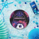 Assiettes En Carton Fête d'anniversaire de football (Fête)