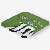 Assiettes En Carton Fête d'anniversaire de football bannière personnal (Angulaire)