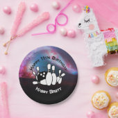 Assiettes En Carton Fête d'anniversaire de Galaxy Bowling (Fête)