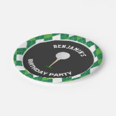 Assiettes En Carton Fête d'anniversaire de golf (Angle)