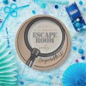 Assiettes En Carton Fête d'anniversaire de la chambre d'évasion (Fête)