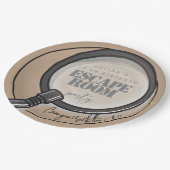 Assiettes En Carton Fête d'anniversaire de la chambre d'évasion (Angle)