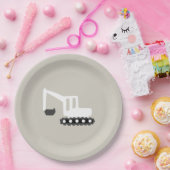 Assiettes En Carton Fête d'anniversaire de la construction de Digger P (Fête)