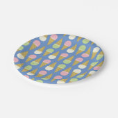 Assiettes En Carton Fête d'anniversaire de la crème glacée (Angle)