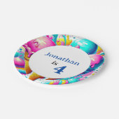 Assiettes En Carton fête d'anniversaire de la crème glglace (Angle)