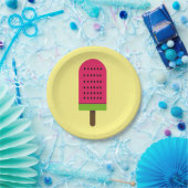 Assiettes En Carton Fête d'anniversaire de la fille Eté pastèque crème (Fête)