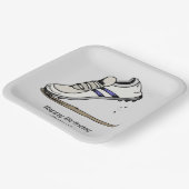 Assiettes En Carton Fête d'anniversaire de la piste et du terrain (Angulaire)