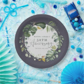 Assiettes En Carton Fête d'anniversaire de mariage de feuillage (Fête)