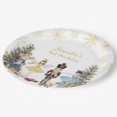 Assiettes En Carton Fête d'anniversaire de Nutcracker (Angle)