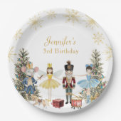 Assiettes En Carton Fête d'anniversaire de Nutcracker (Devant)